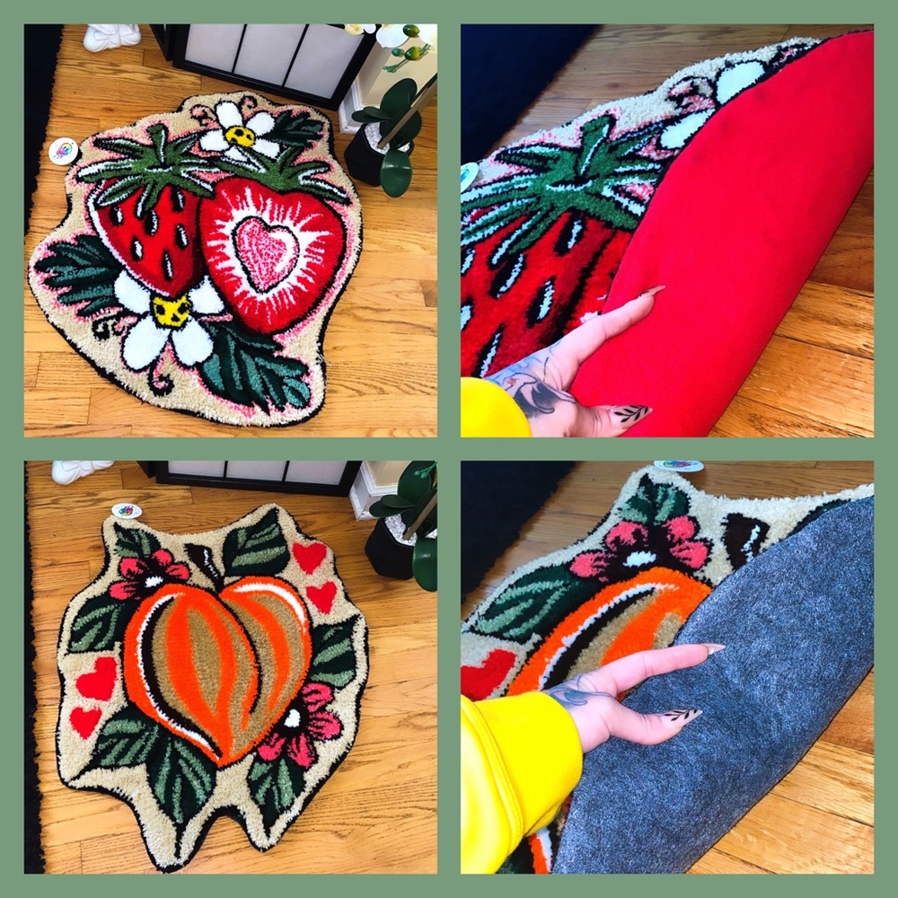 Handmade Rugs! 🍑🪡🍓
